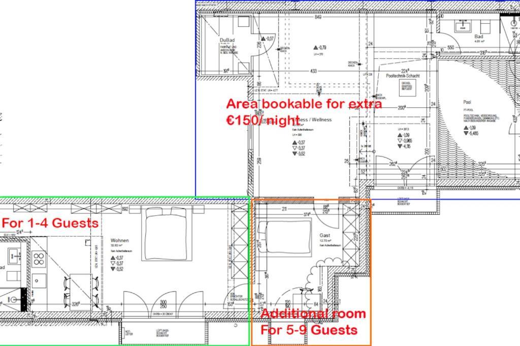 Ug Neubau City - Pool, Gym, Zweites Bad Extra Buchbar Apartment